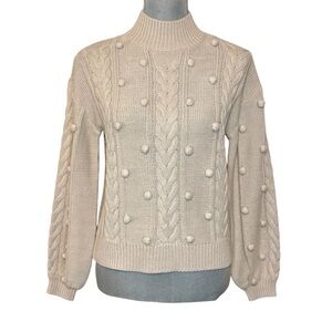 Cable Knit Turtleneck Sweater